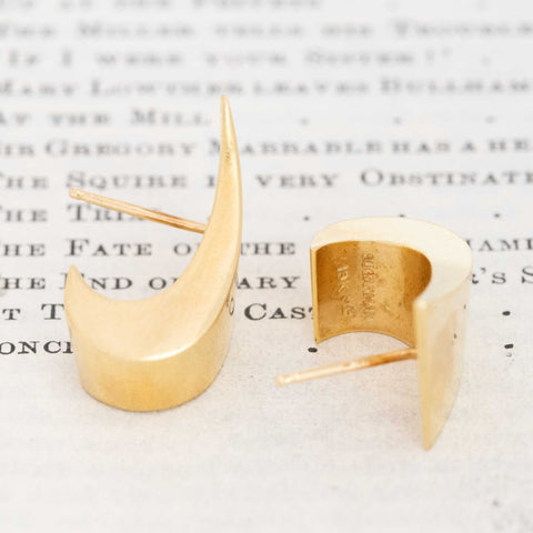 Vintage Abstract Hoop Earrings