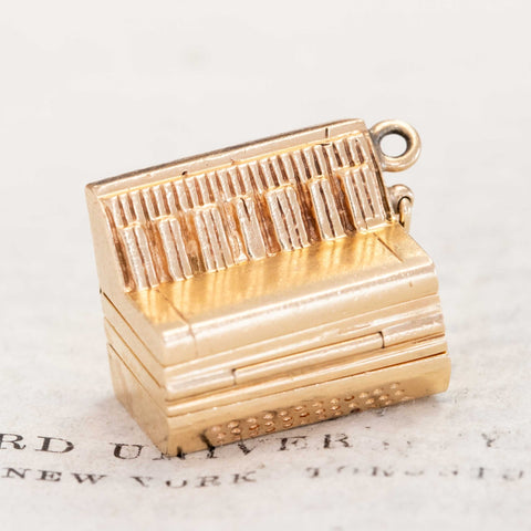 Vintage Accordion Locket Pendant