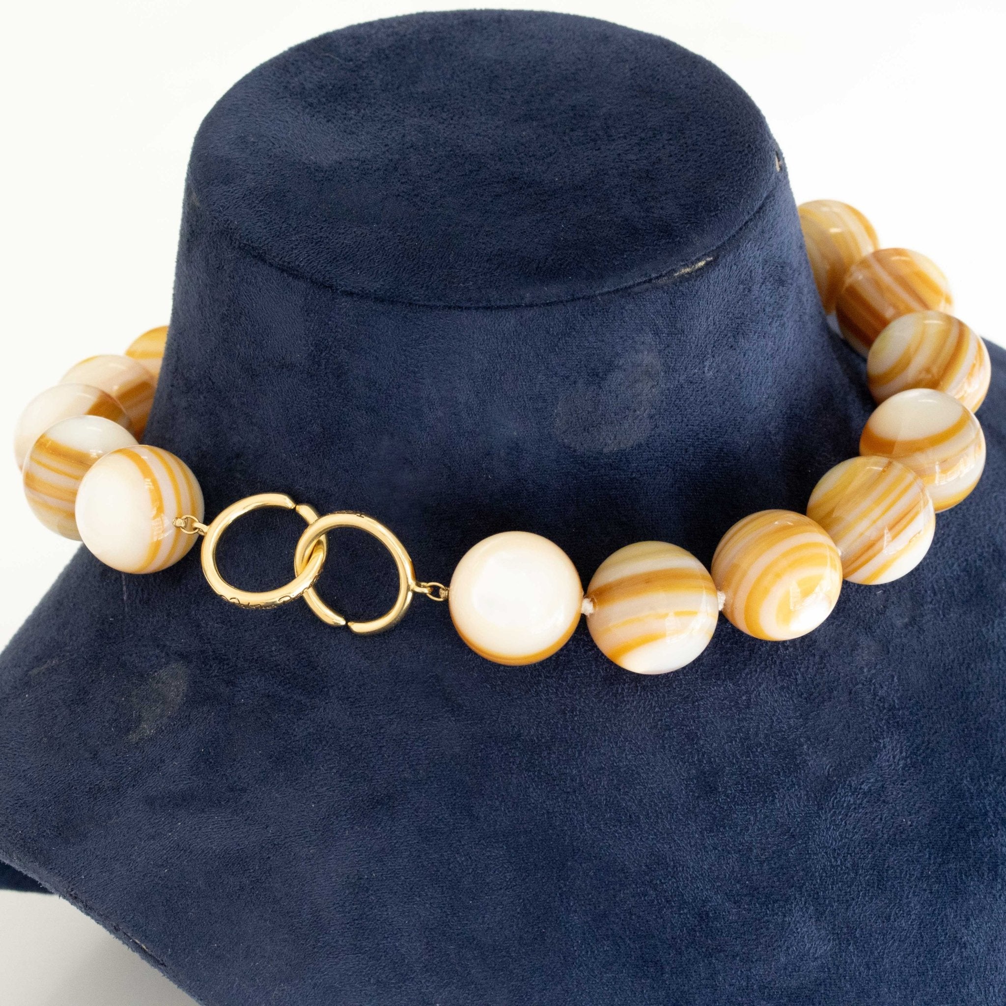 Vintage Agate Bead Necklace by Paloma Picasso for Tiffany & Co.