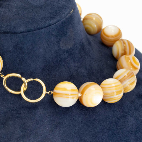 Vintage Agate Bead Necklace by Paloma Picasso for Tiffany & Co.