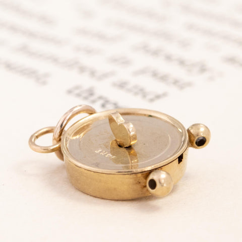 Vintage Alarm Clock Charm