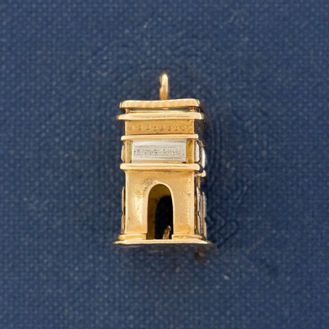 Vintage Arc de Triomphe Pendant, French