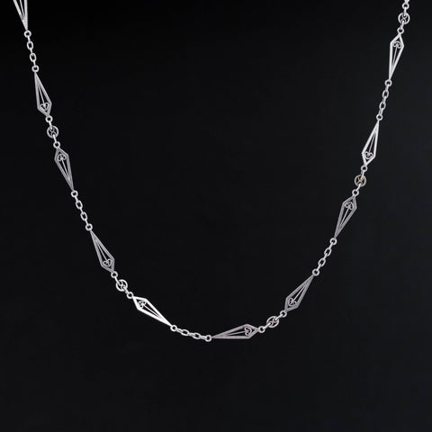Vintage Arrow Point & Cable Link Chain