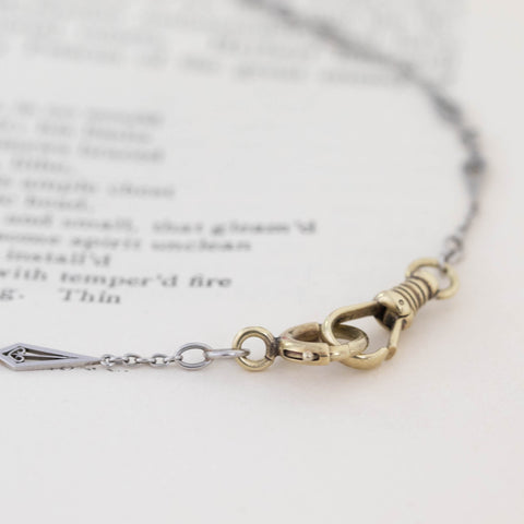 Vintage Arrow Point & Cable Link Chain