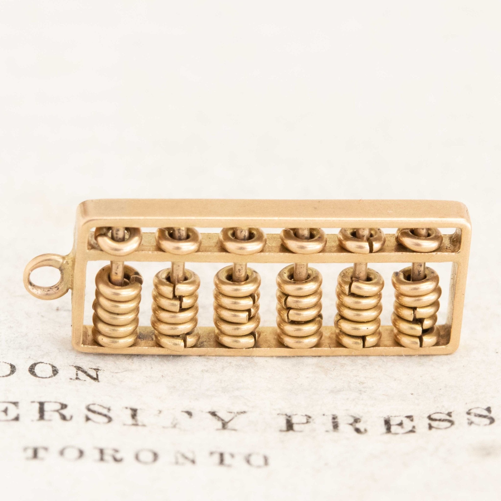 Vintage Articulating Abacus Charm