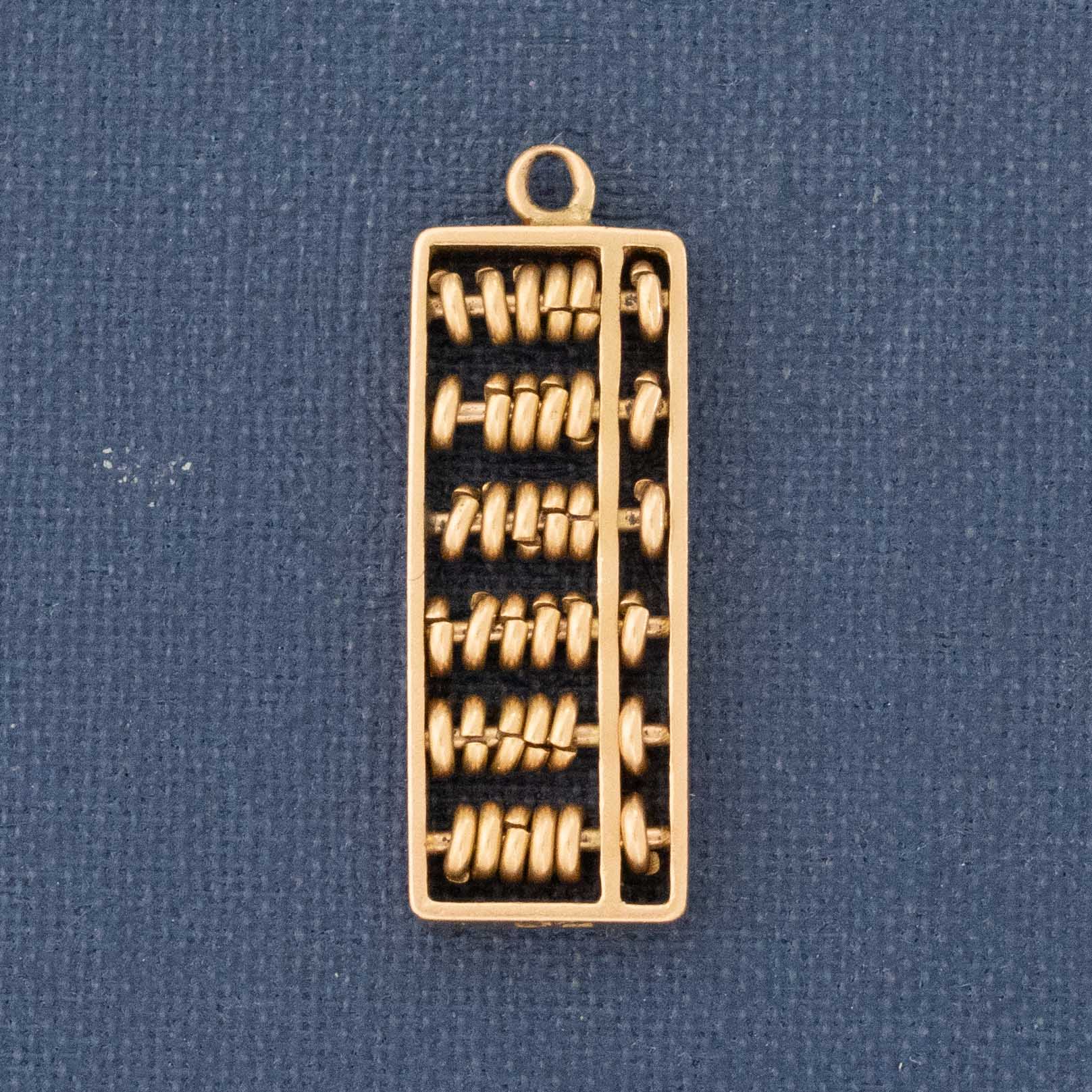 Vintage Articulating Abacus Charm