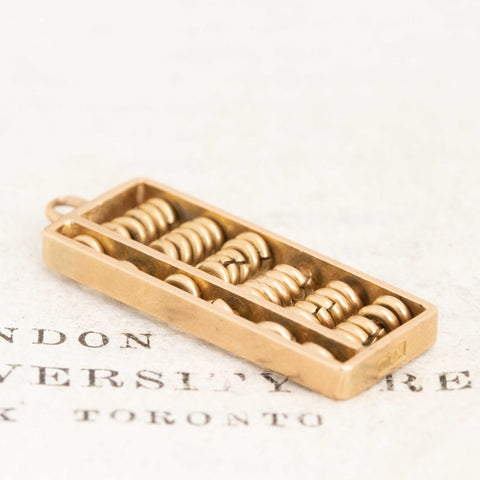 Vintage Articulating Abacus Charm