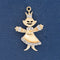 Vintage Articulating Diamond Doll Puppet Pendant