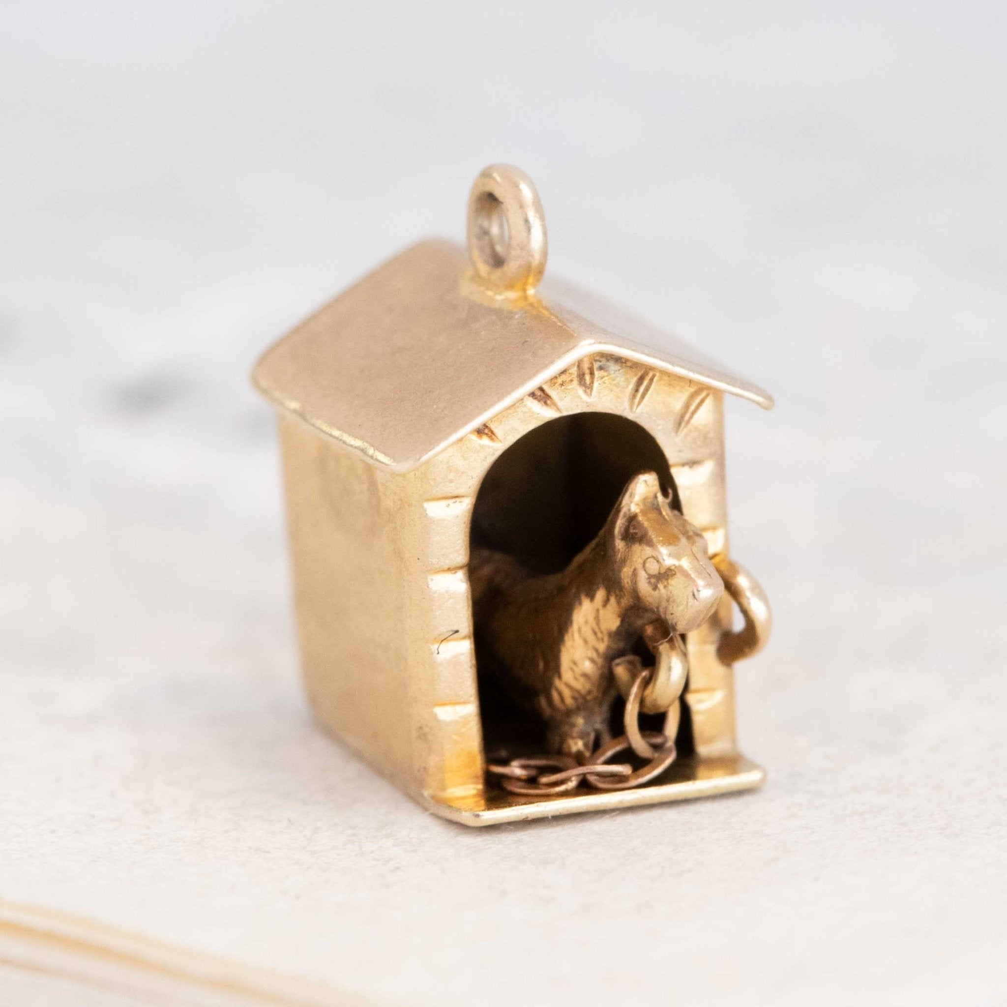 Vintage Articulating Dog House Charm