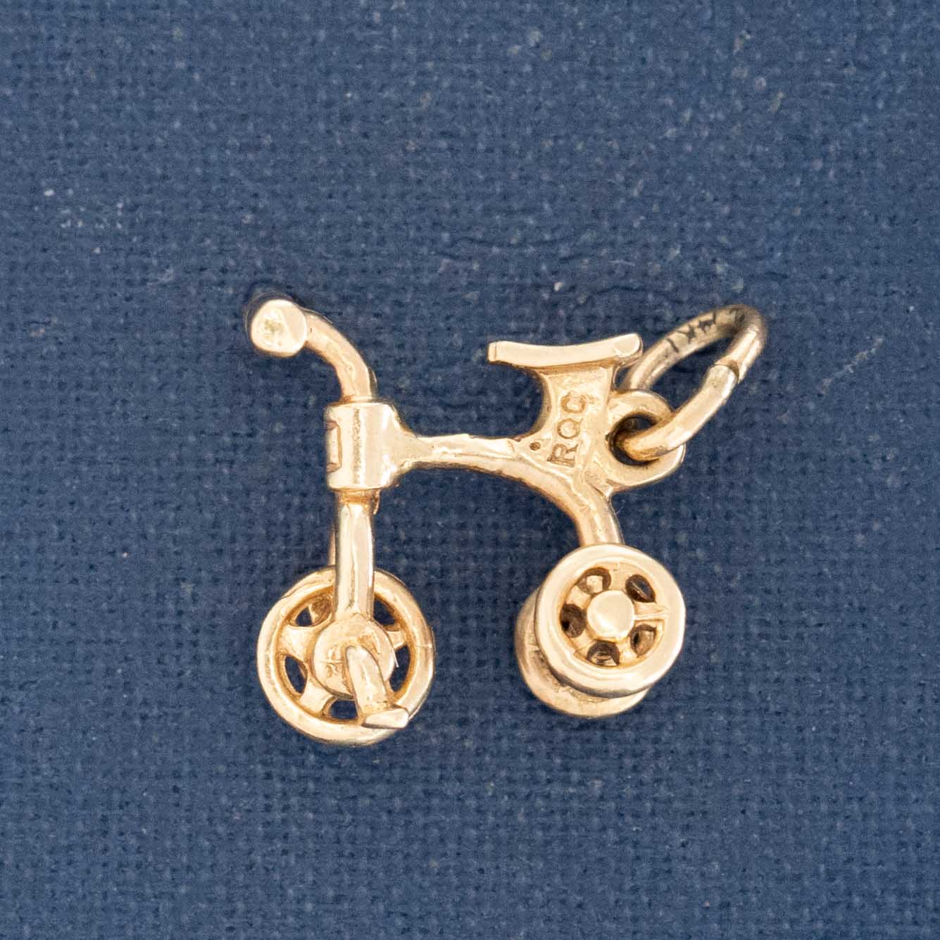 Vintage Articulating Kids Tricycle Charm