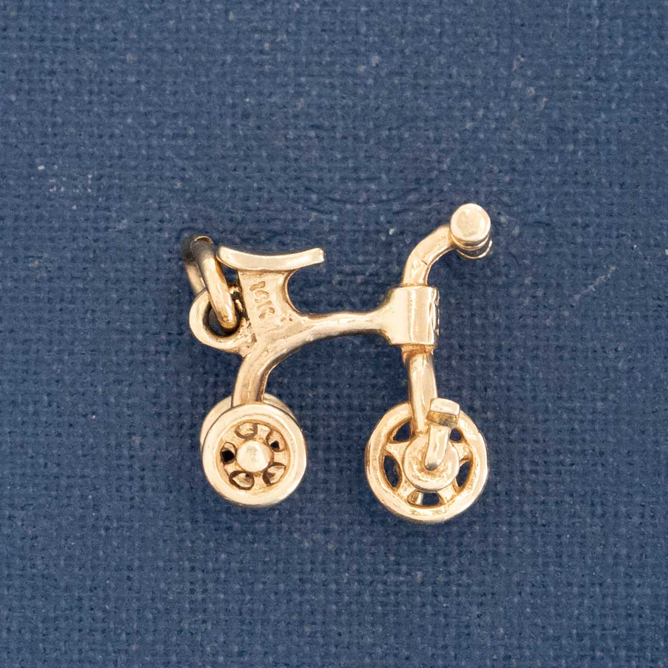 Vintage Articulating Kids Tricycle Charm