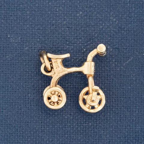 Vintage Articulating Kids Tricycle Charm