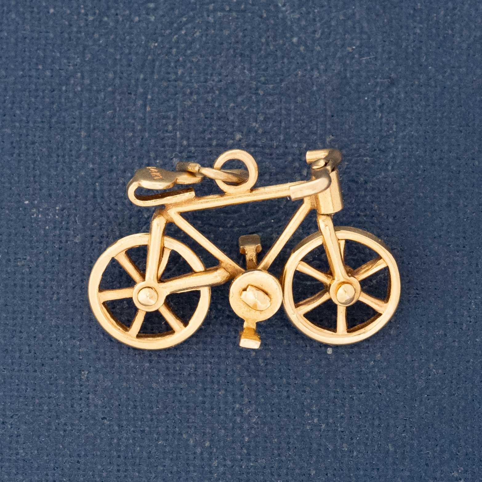 Vintage Articulating Road Bike Charm
