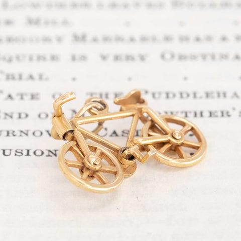 Vintage Articulating Road Bike Charm