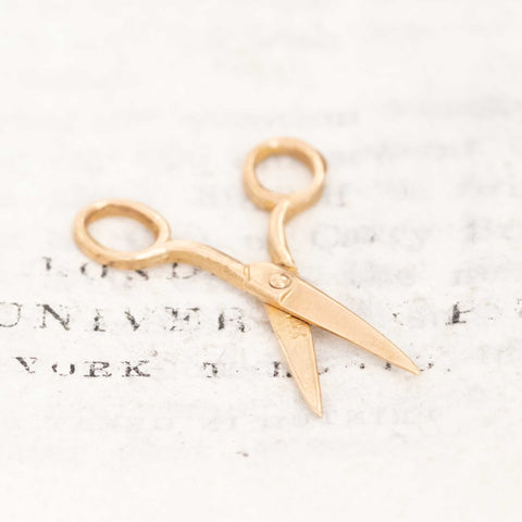 Vintage Articulating Scissor Charm