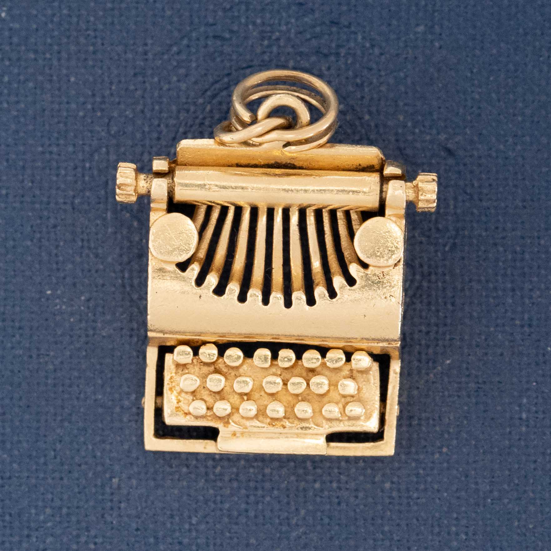 Vintage Articulating Typewriter Charm