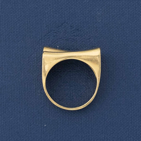 Vintage Asymmetrical Double Row Band, Italian