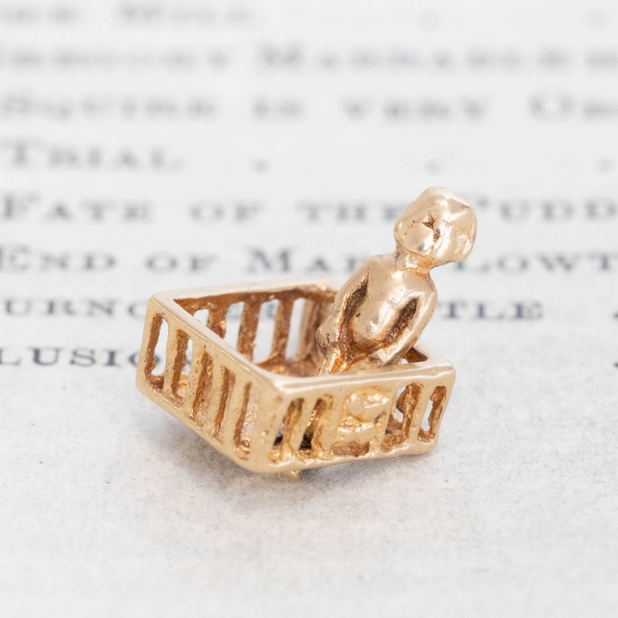 Vintage Baby in Playpen Charm
