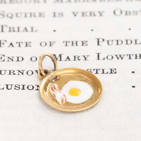 Vintage Bacon & Egg Pan Charm
