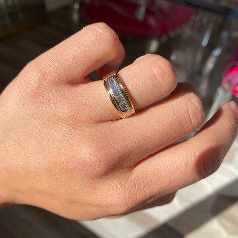 Vintage Baguette Cut Diamond Graduated Band, by Tiffany & Co.