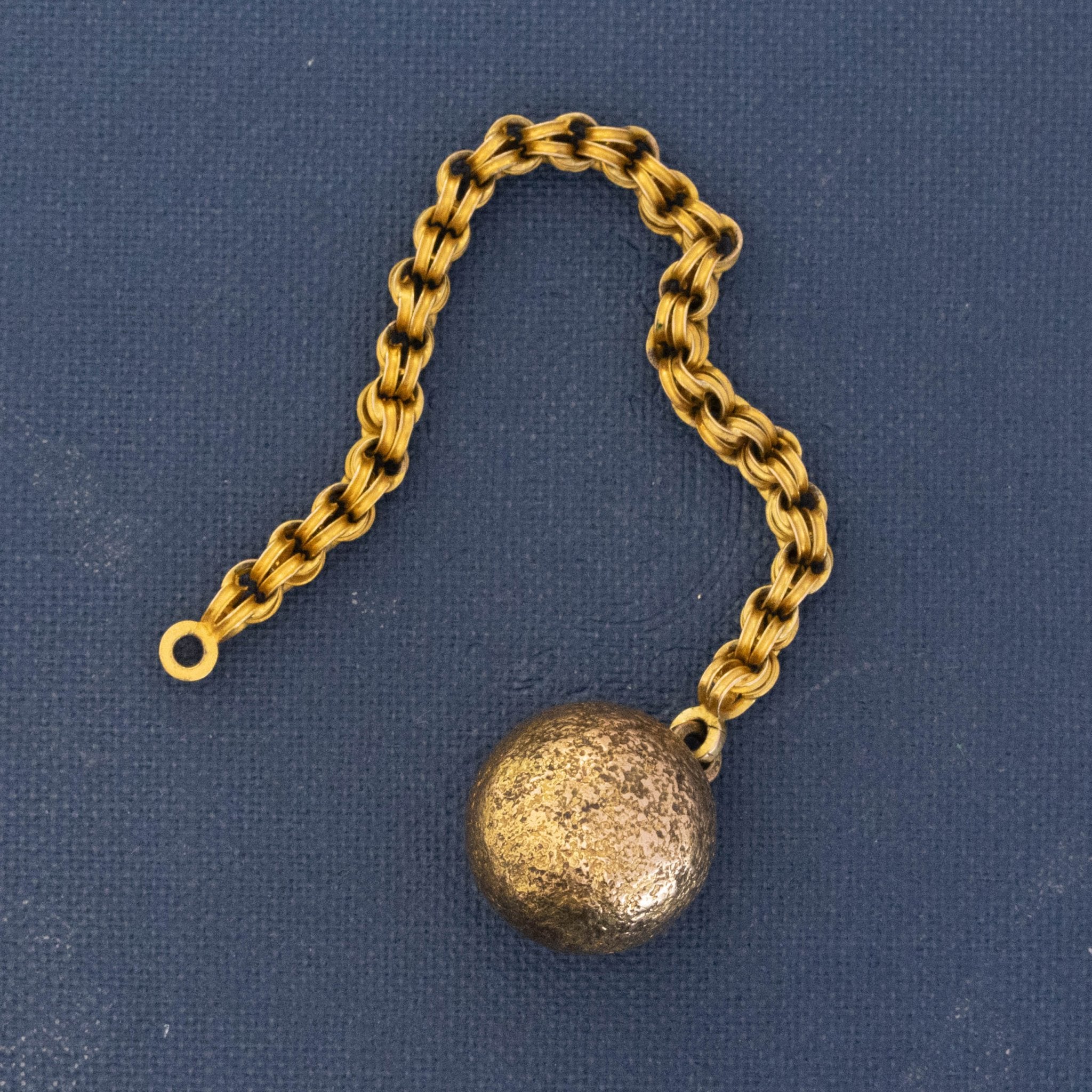 Antique "Ball and Chain" Drop Pendant