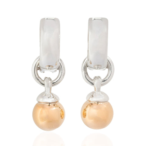 Vintage Ball Drop Hoop Earrings, by Tiffany & Co.