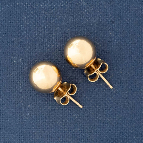 Vintage Ball Stud Earrings