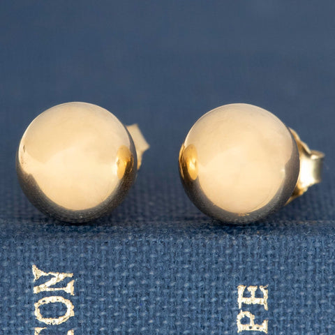 Vintage Ball Stud Earrings