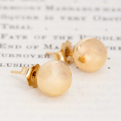Vintage Ball Stud Earrings