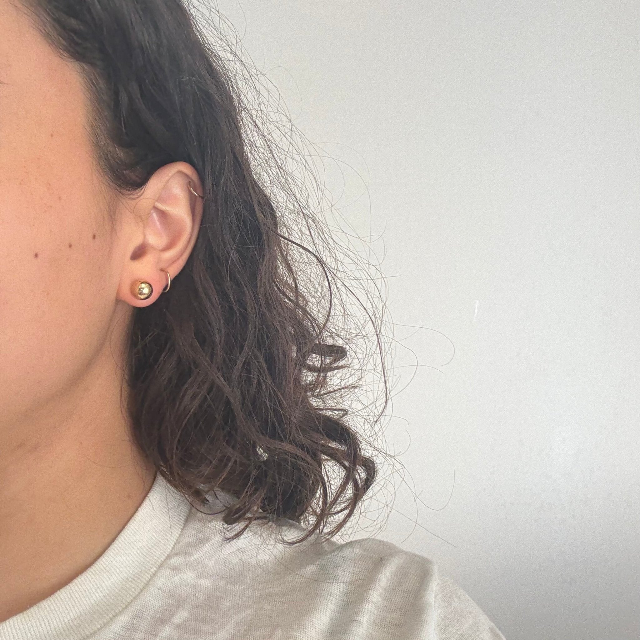 Vintage Ball Stud Earrings