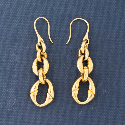 Vintage Bamboo Drop Earrings by Gucci