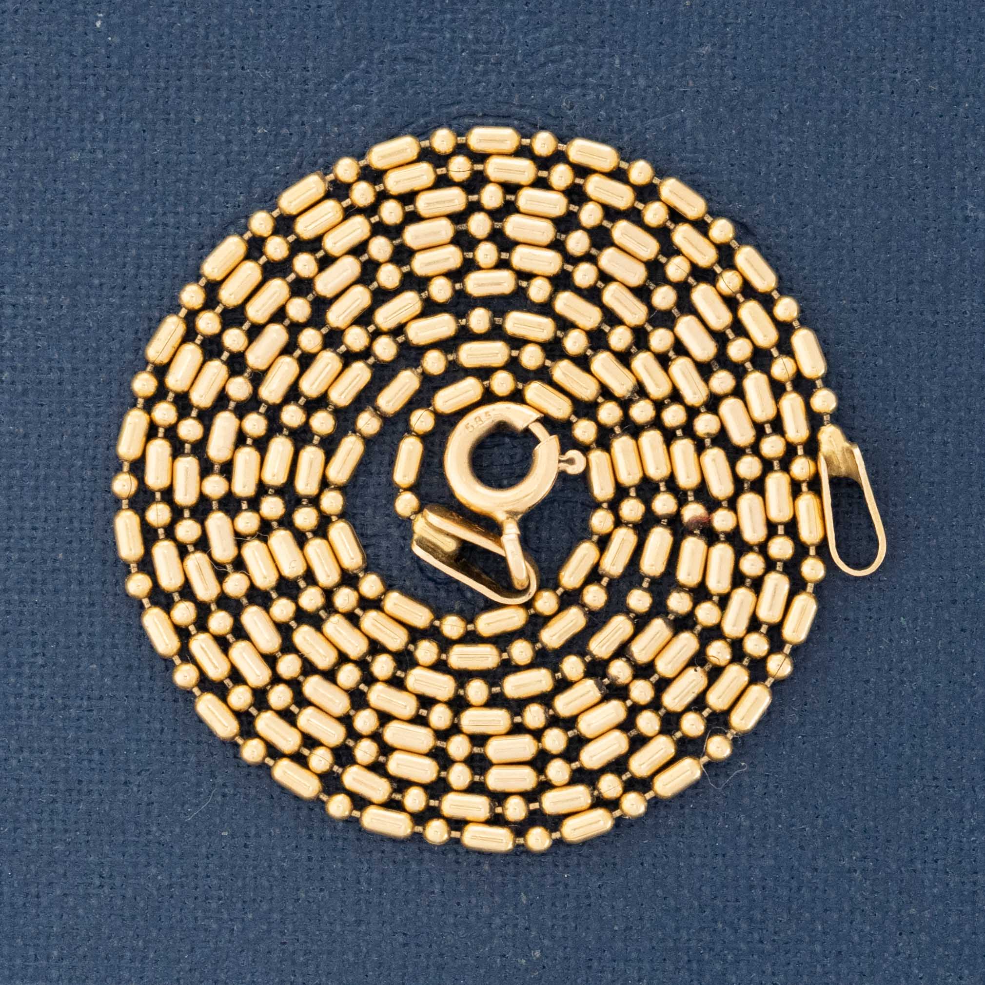 Vintage Bar & Bead Link Chain