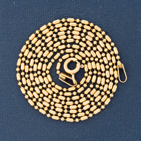 Vintage Bar & Bead Link Chain
