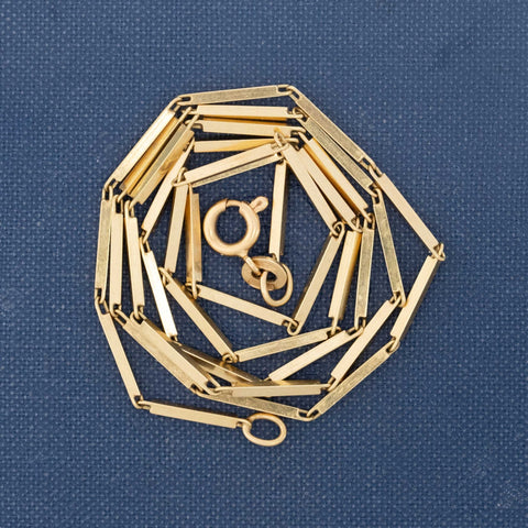 Vintage Bar Link Chain Necklace, by Uno A Erre