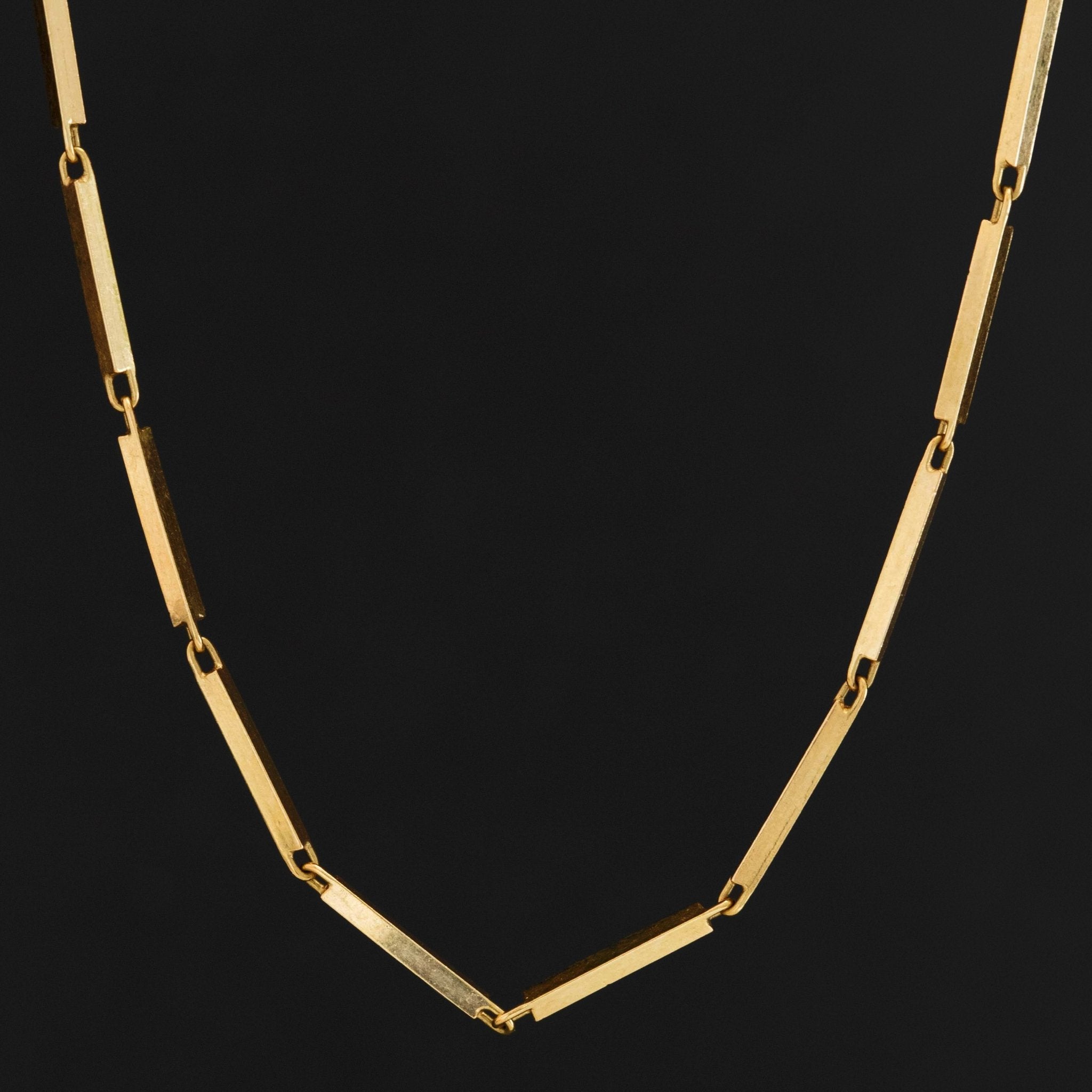 Vintage Bar Link Chain Necklace, by Uno A Erre