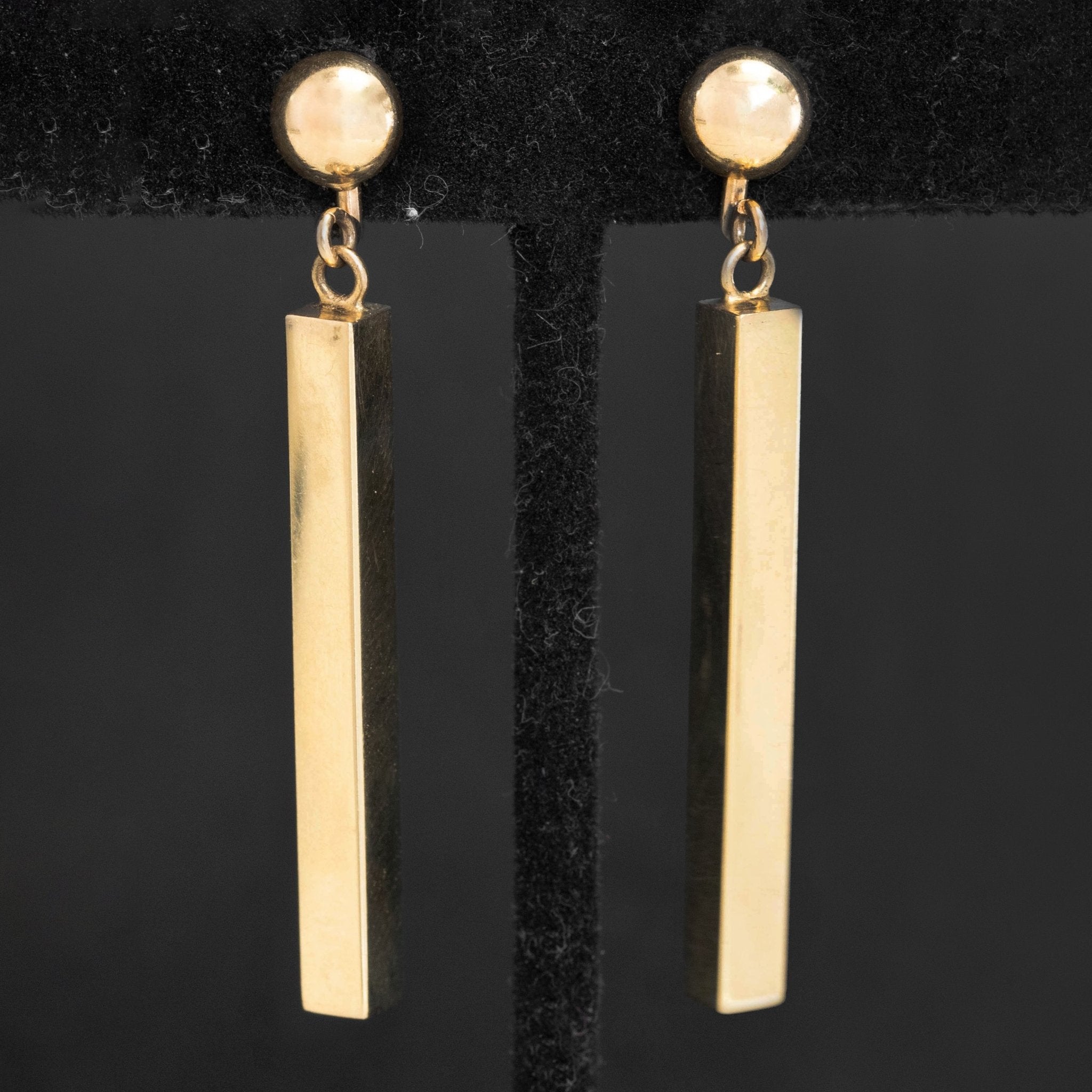 Vintage Bar Link Drop Earrings
