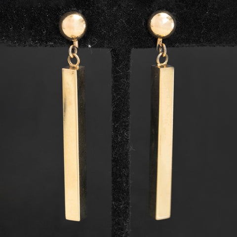 Vintage Bar Link Drop Earrings