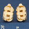 Vintage Basket Weave Hoop Huggies, by Tiffany & Co.