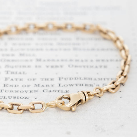 Vintage Biker Link Chain Bracelet