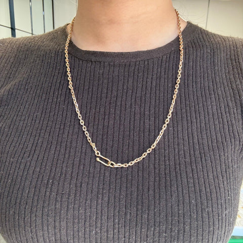Vintage Biker Link Chain Necklace