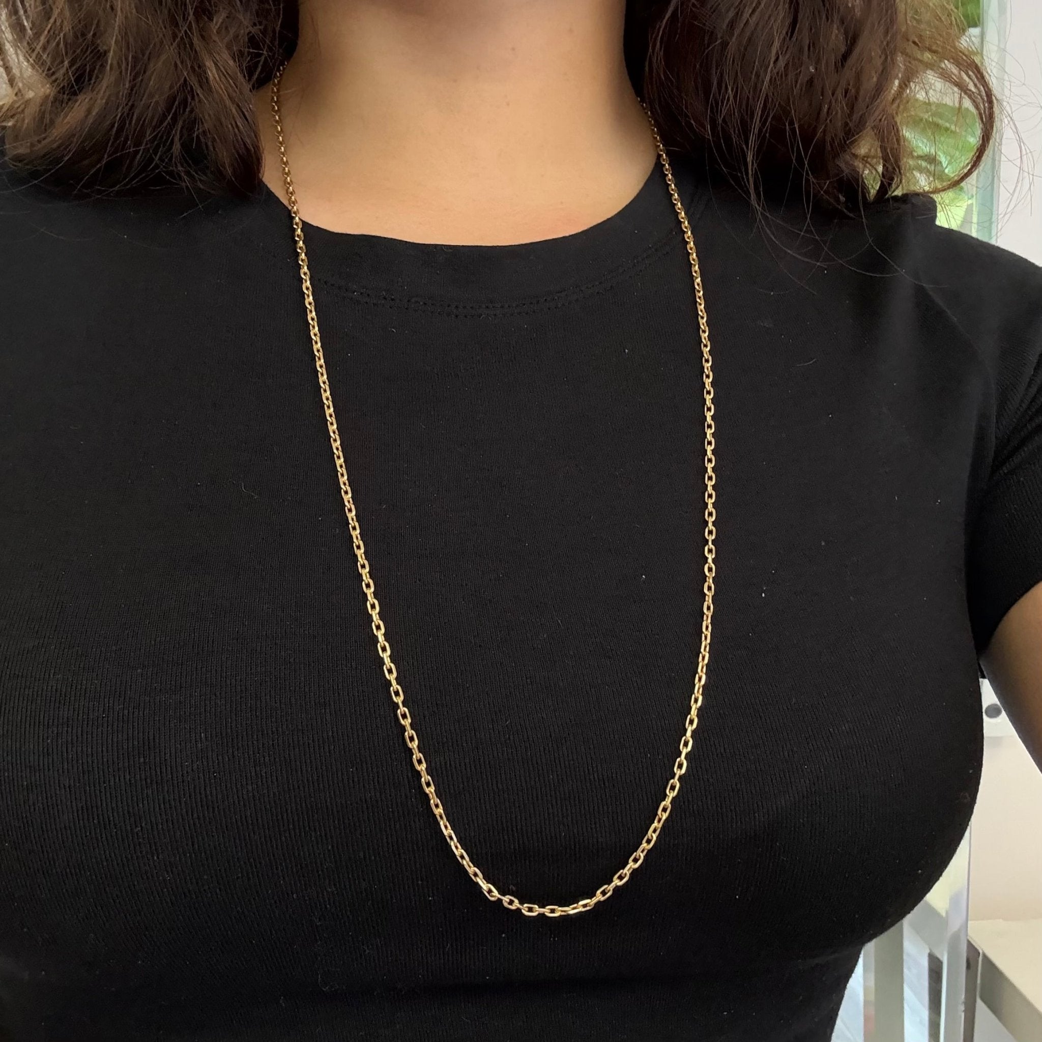 Vintage Biker Link Chain Necklace