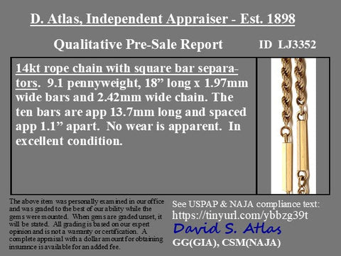 Vintage Block & Rope Chain