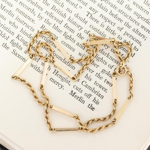 Vintage Block & Rope Chain
