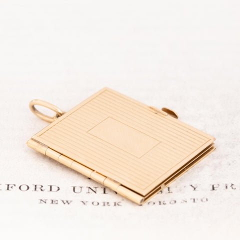Vintage Book Locket by Cartier