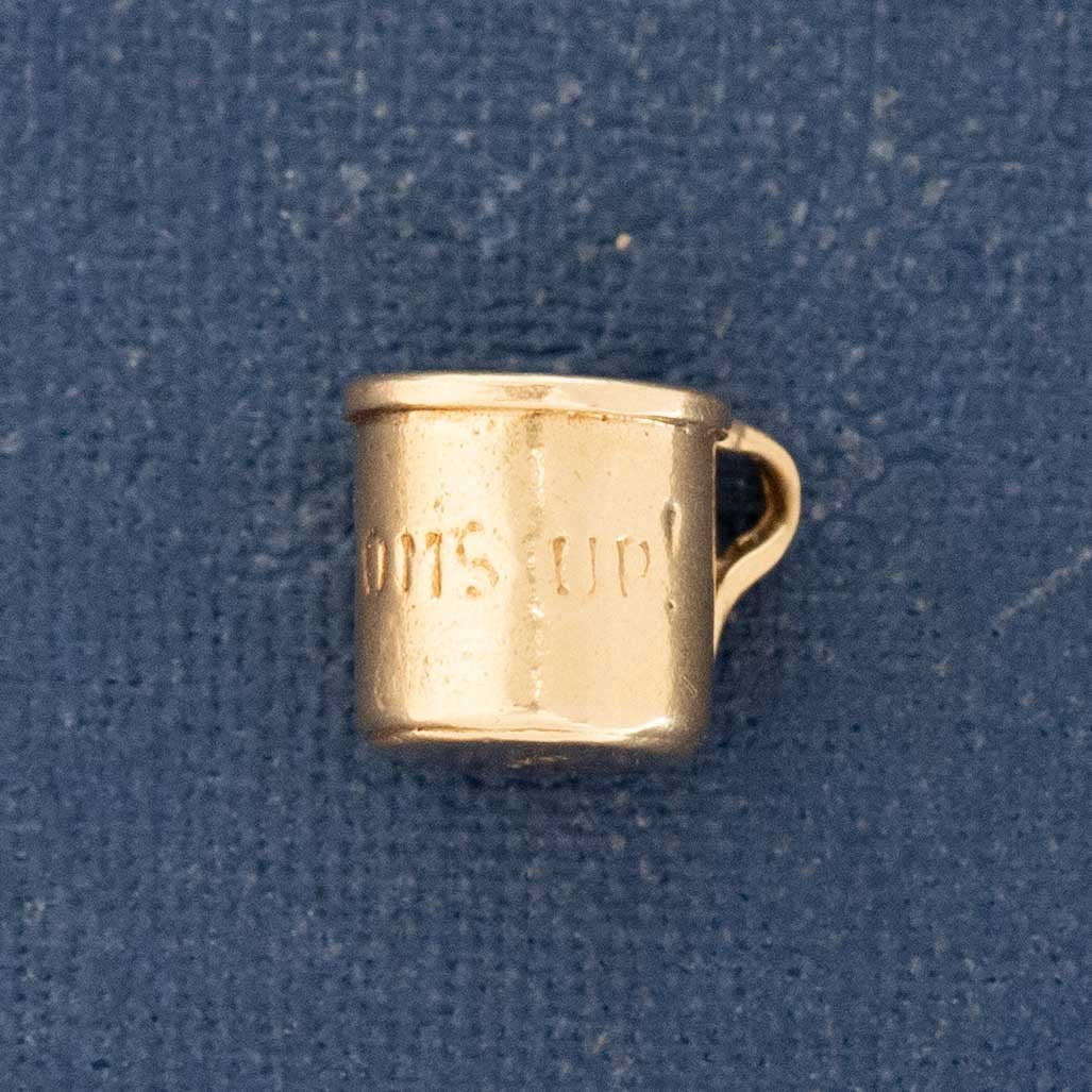 Vintage Bottoms Up Mug Charm