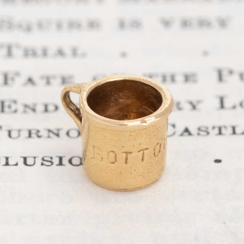 Vintage Bottoms Up Mug Charm