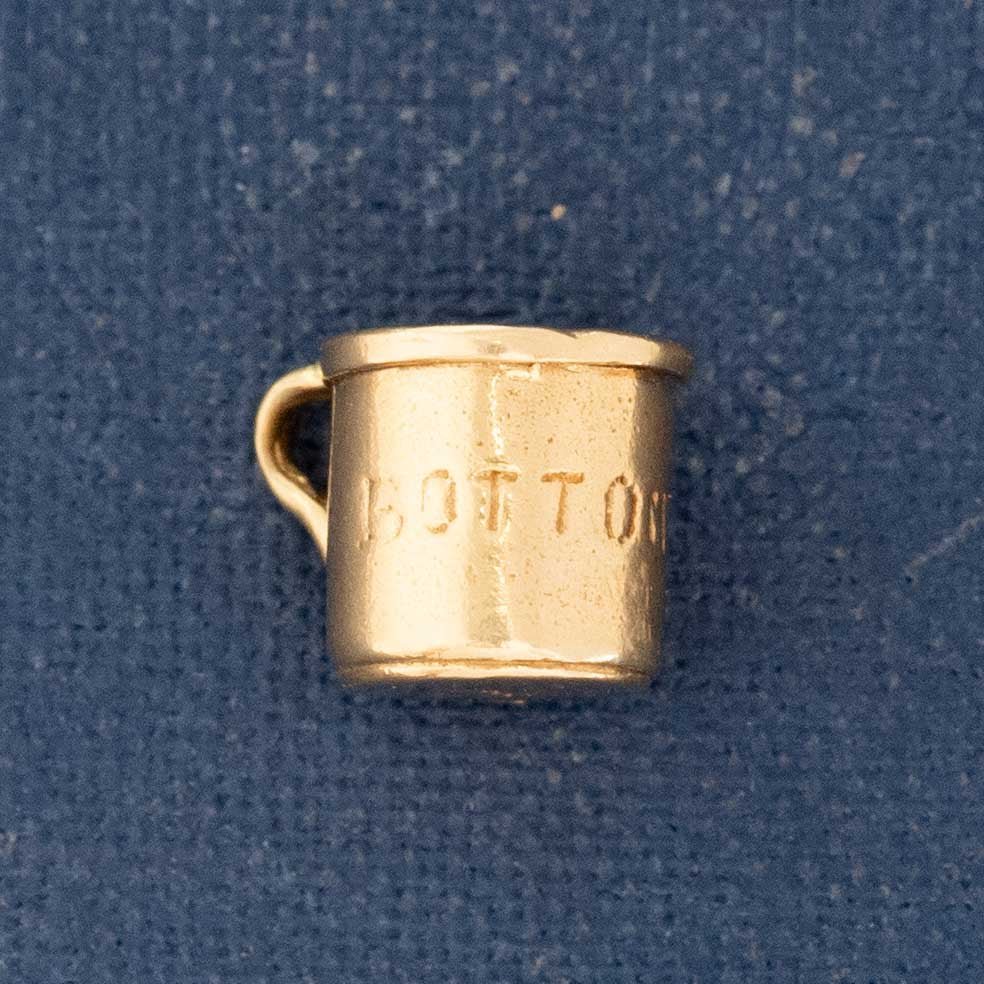 Vintage Bottoms Up Mug Charm
