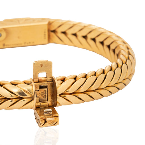 Vintage Boucheron Paris 18K gold bracelet watch by Georges L'Enfant – alternate view 6