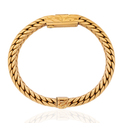 Vintage Boucheron Paris 18K gold bracelet watch by Georges L'Enfant – alternate view 7