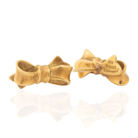 Vintage Bow Stud Earrings, by Angela Cummings